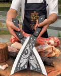 Coltello Del Drago Nero Acciaio Al Titanio