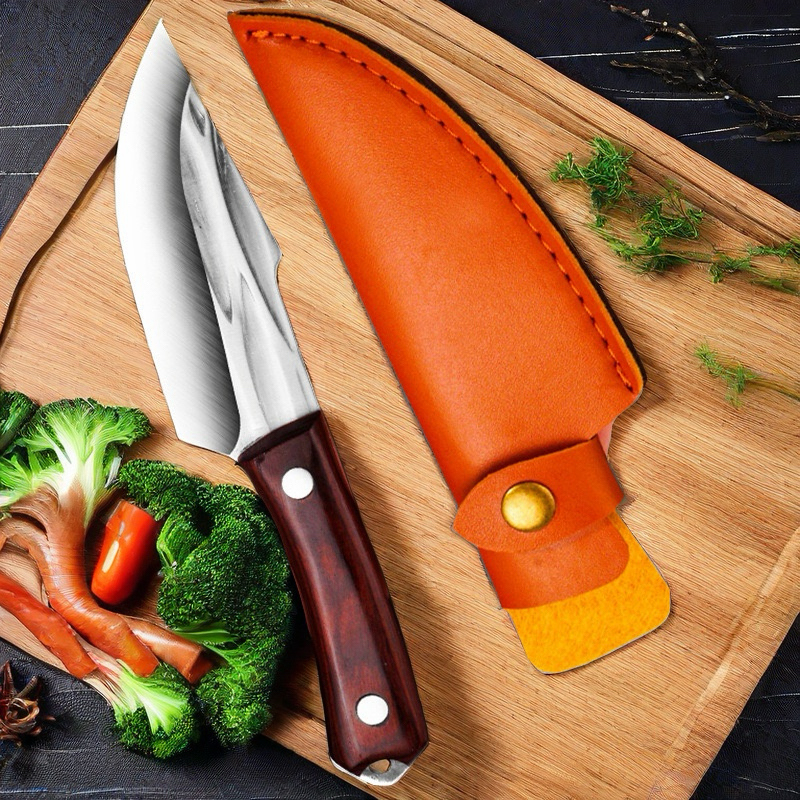 (OFERTA CALIENTE) Coltello da esterno forgiato in acciaio inossidabile, coltello multiuso portatile.